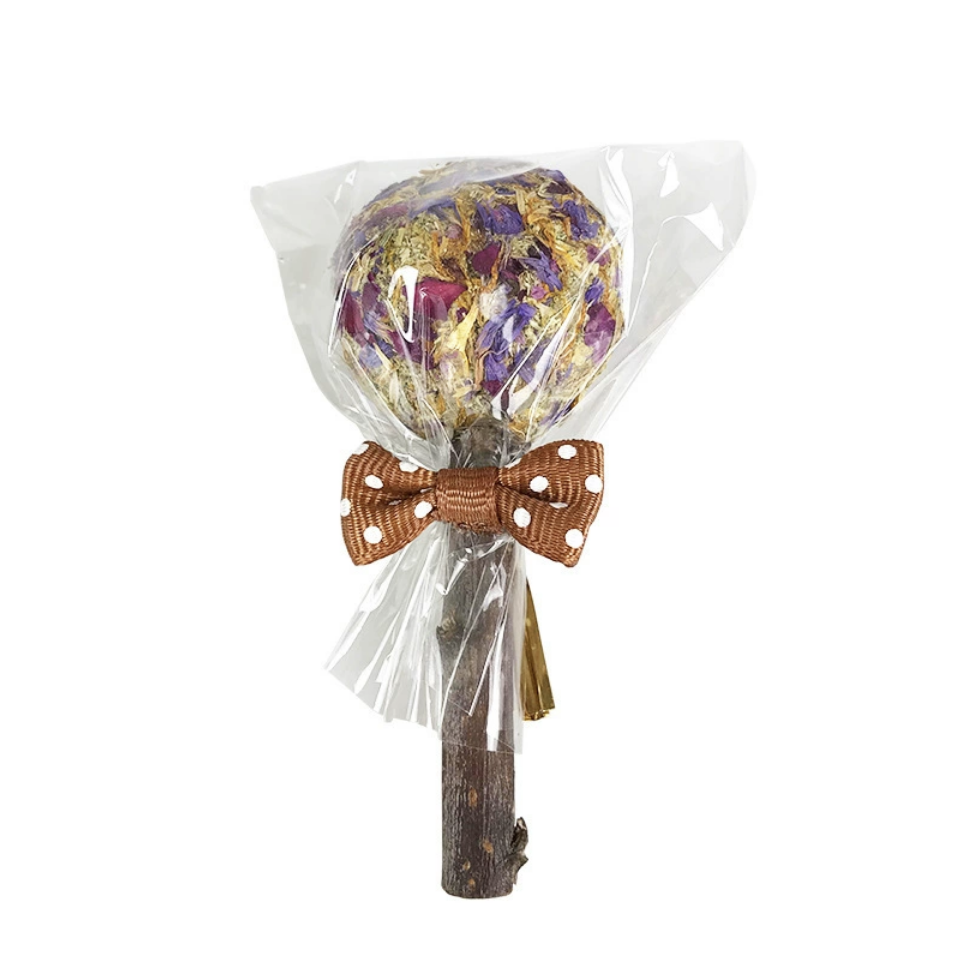 Chenpet Natural Dried Flowers Small Pets Chewing Candy Toys