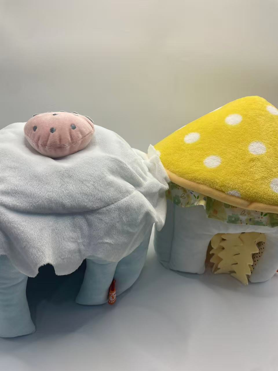 Chenpet Mushroom Cake Design Winter Small Pets House