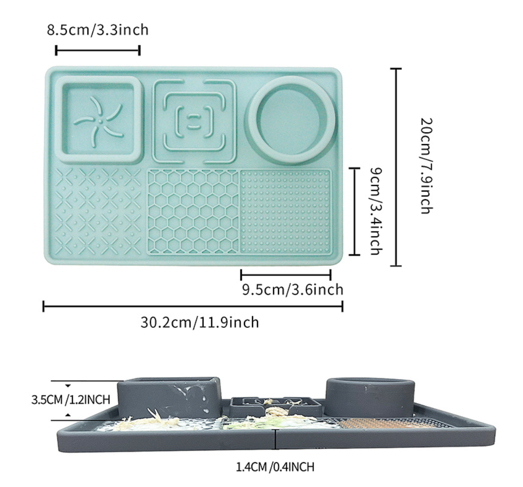 Chenpet New Design Pet Silicone Licking Pad Pet Eat Slow Mat