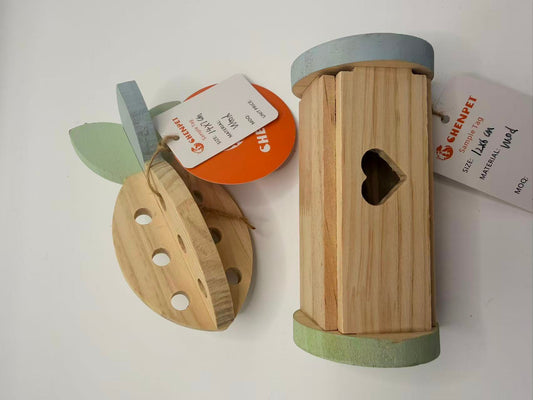 Chenpet Manufacturer Wood Small Pets Holding Food Toys