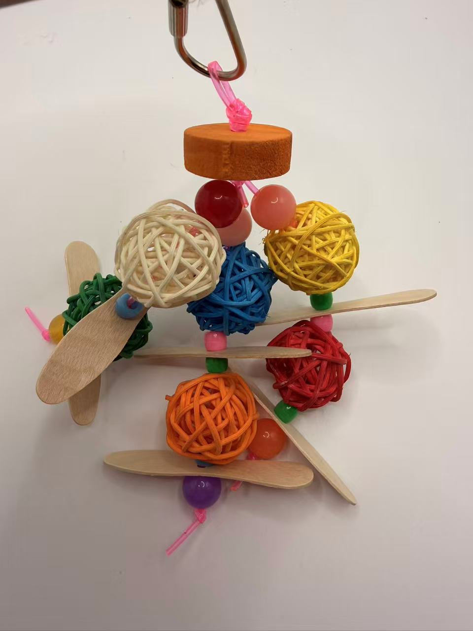 Chenpet Colorful Rattan Wood Ball Small Pets Toys