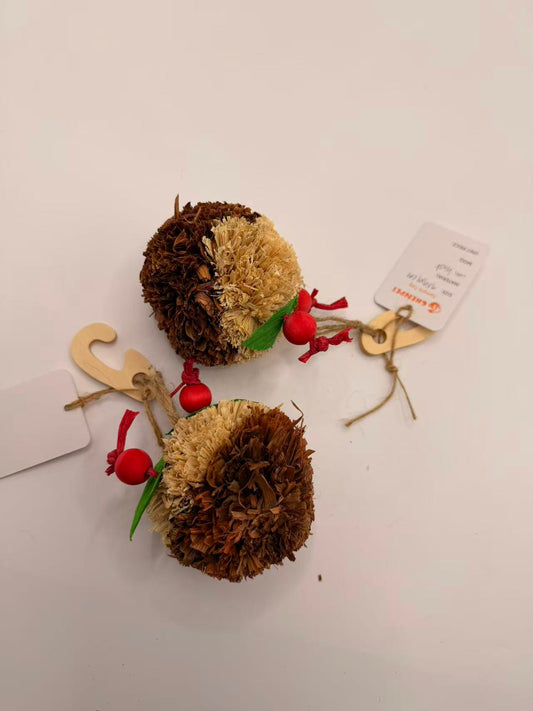 Chenpet Christmas Pudding Design Corn Husk Small Pets Toys