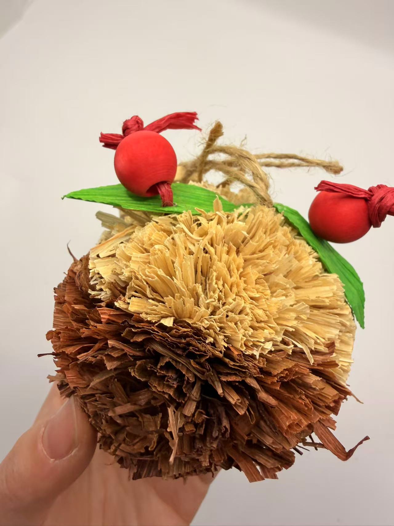 Chenpet Christmas Pudding Design Corn Husk Small Pets Toys