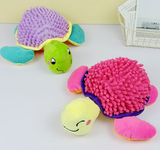 Chenpet  Chenille Sea Turtle Design Companion Dog Toy