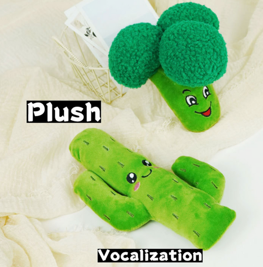Chenpet Hot Selling Cactus Broccoli Design Plush Dog Toys