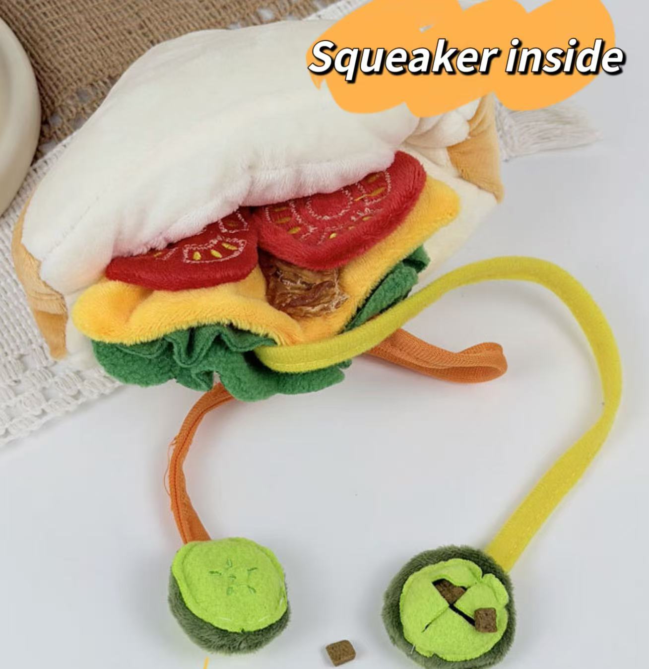 Chenpet Sandwich Store Food Interactive Dog Play Toys