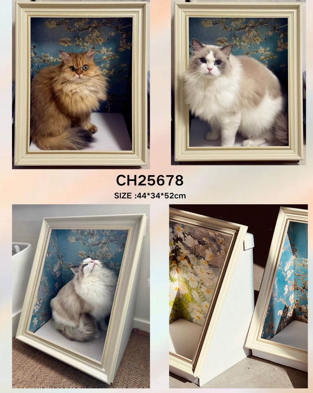 Chenpet Wholesale Hot Selling Oil Painting Cat Scratchers