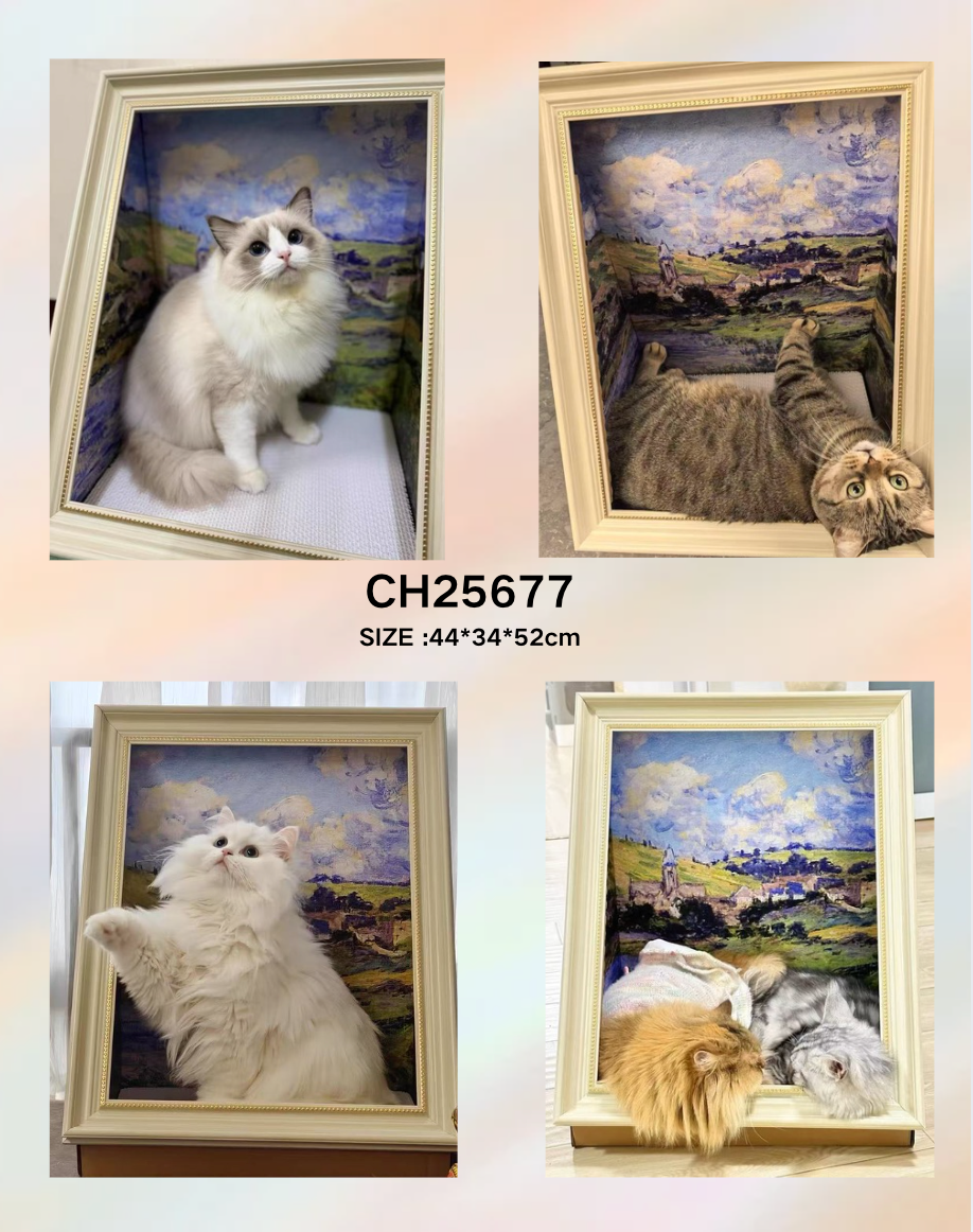 Chenpet Wholesale Hot Selling Oil Painting Cat Scratchers