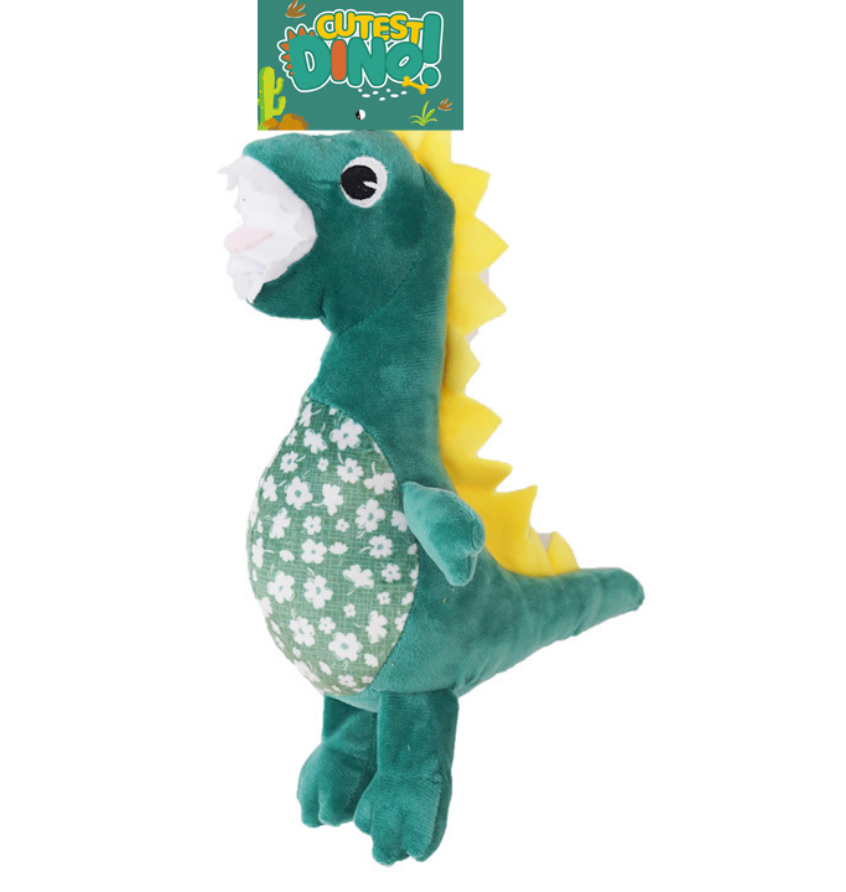 Chenpet Manufacturing New Design Of Dinosaur Plush Dog Chews Toys