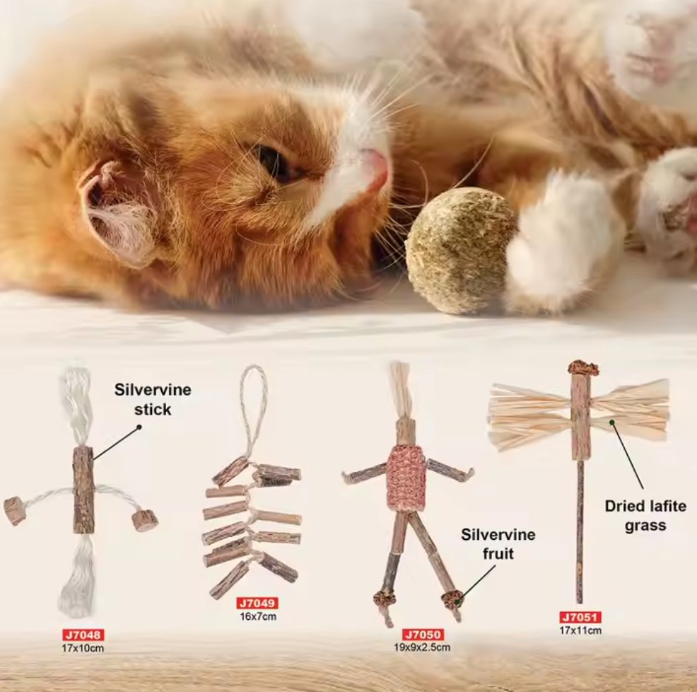 Chenpet Eco-friendly Natural Cat Chew Play Toys