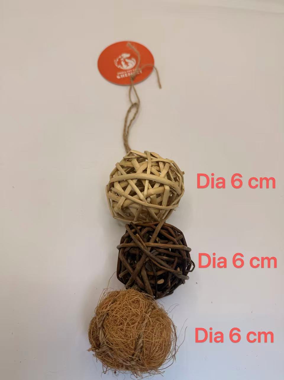 Chenpet Exclusive Natural Handmade Small Pet Chew Toys