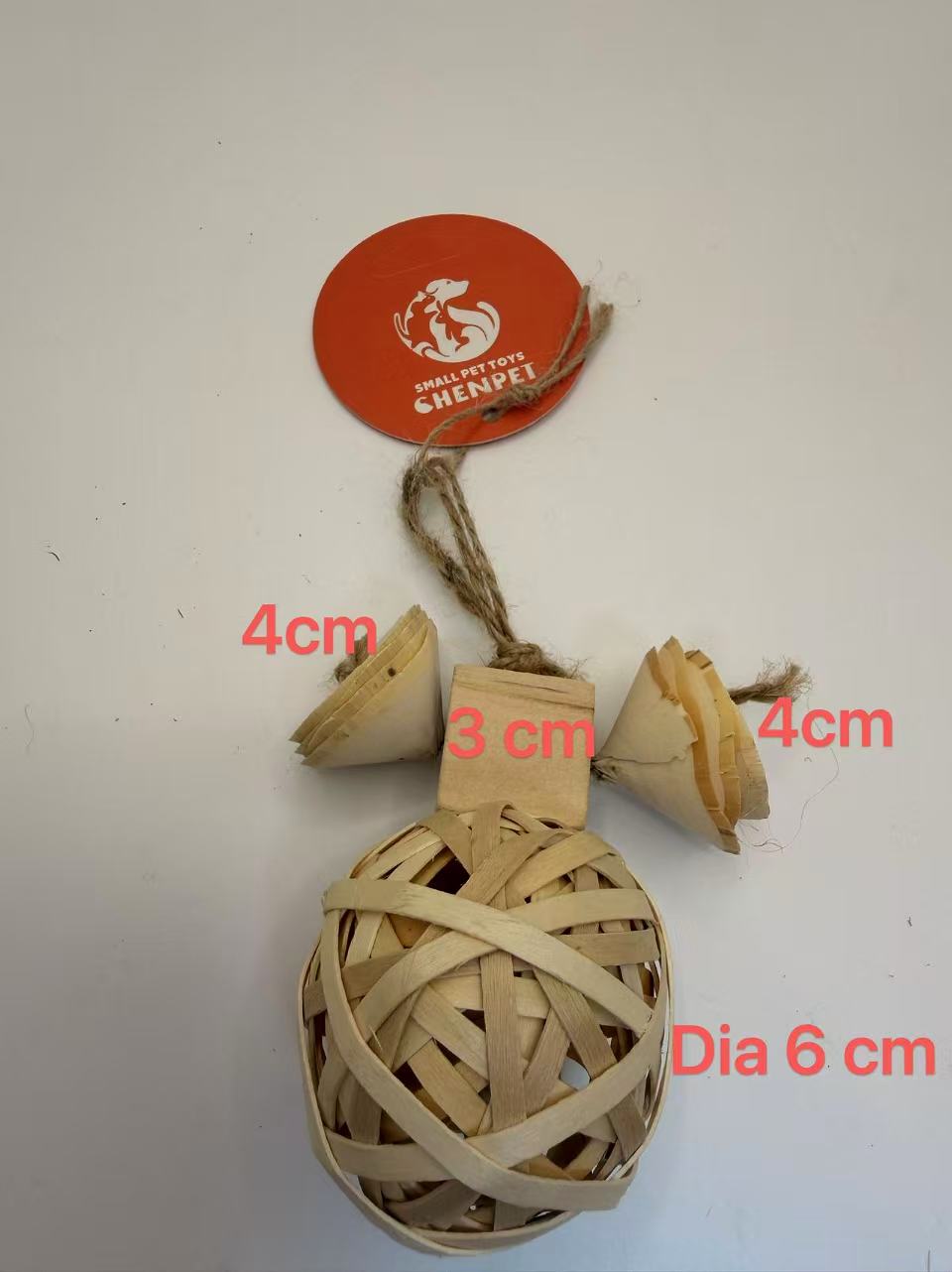 Chenpet Exclusive Natural Handmade Small Pet Chew Toys