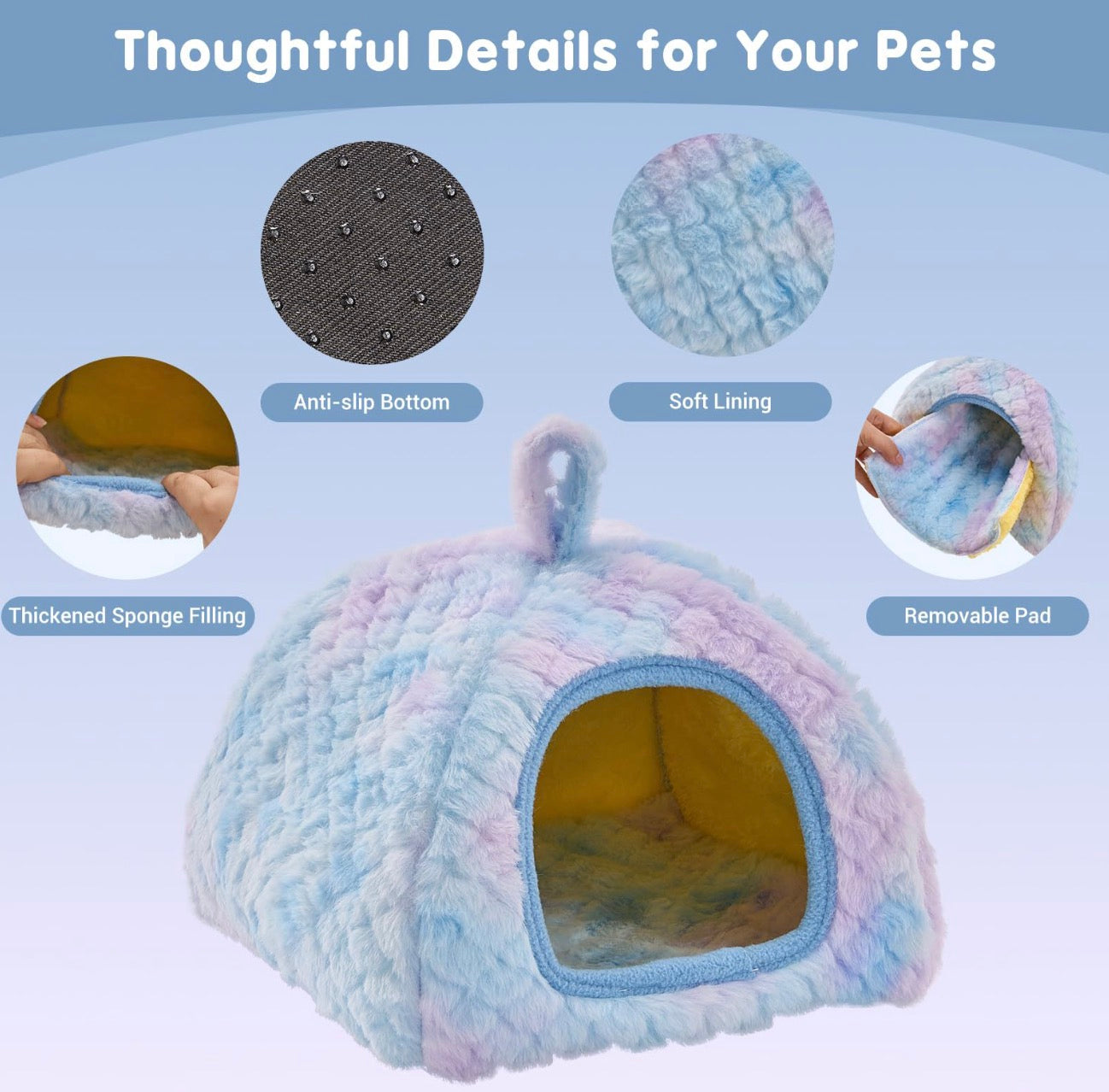 Chenpet Wholesale Custom Flannel Small Pets Winter Beds Tunnels