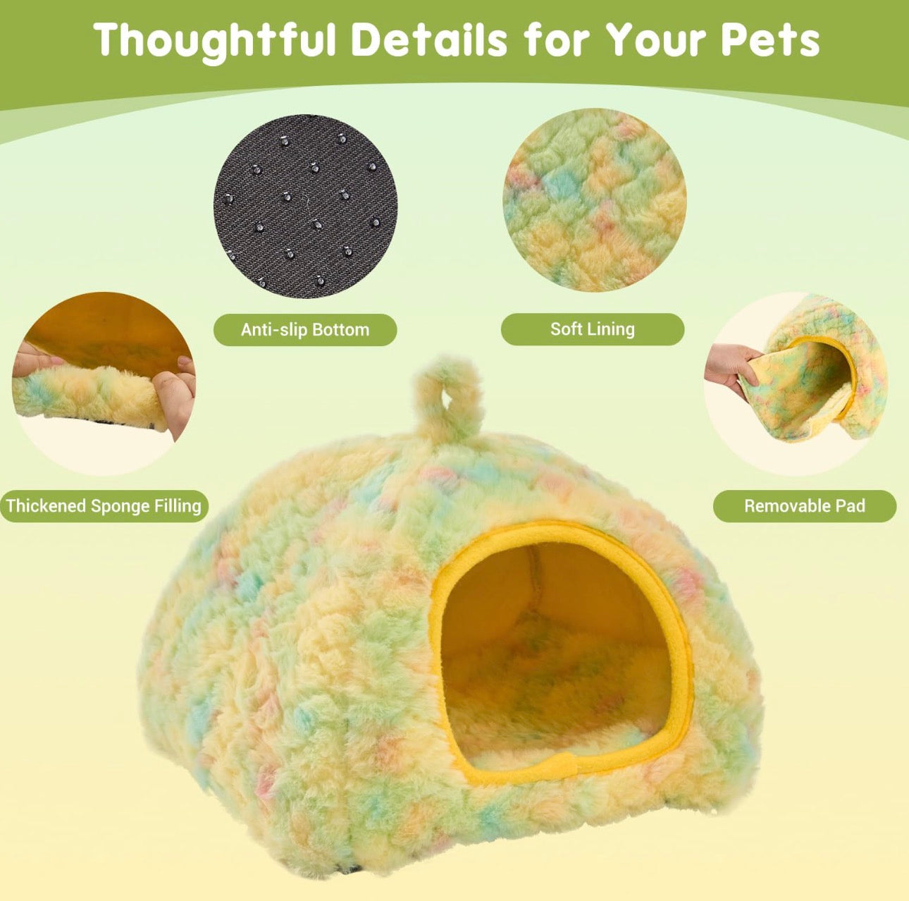 Chenpet Wholesale Custom Flannel Small Pets Winter Beds Tunnels