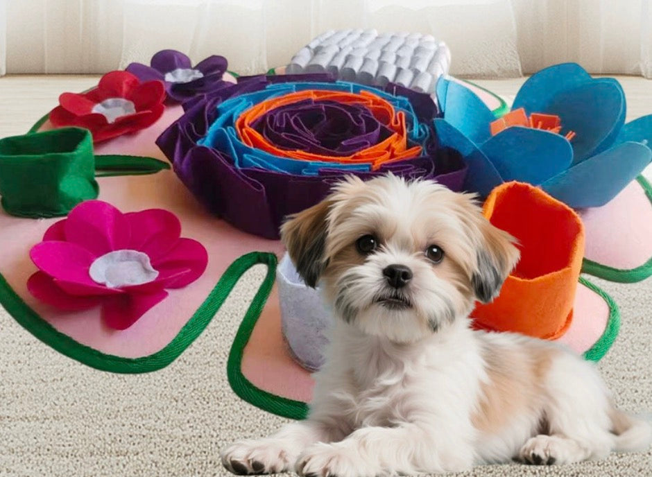 Chenpet Wholesale Hot Selling Flower Dog Felt Snuffle Mats