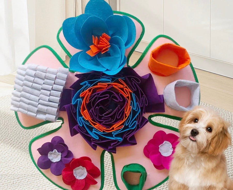 Chenpet Wholesale Hot Selling Flower Dog Felt Snuffle Mats