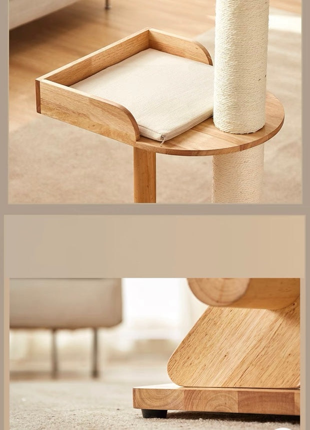 Chenpet Durable High Quality Super Large Solid Wooden  Cat Trees