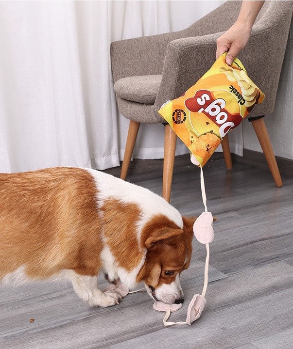Chenpet Chip Package Design  Polar Fleece Pet Dog Toys
