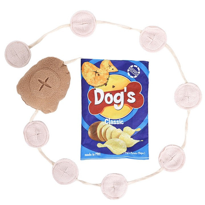 Chenpet Chip Package Design  Polar Fleece Pet Dog Toys