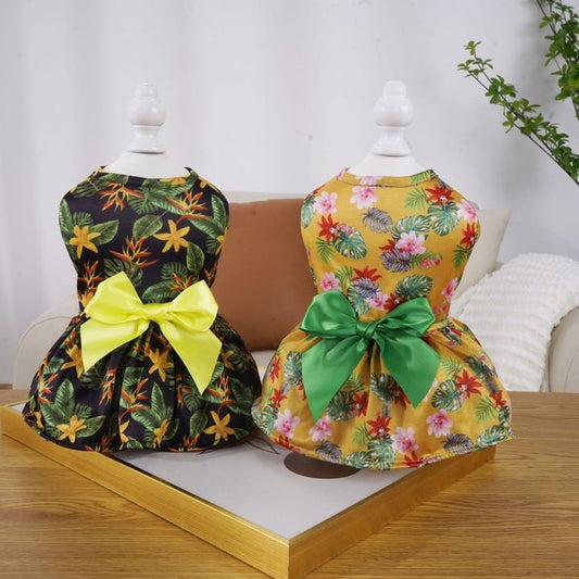 Chenpet New Design Hawaii Holiday Style Pet Apparels Pet Dresses