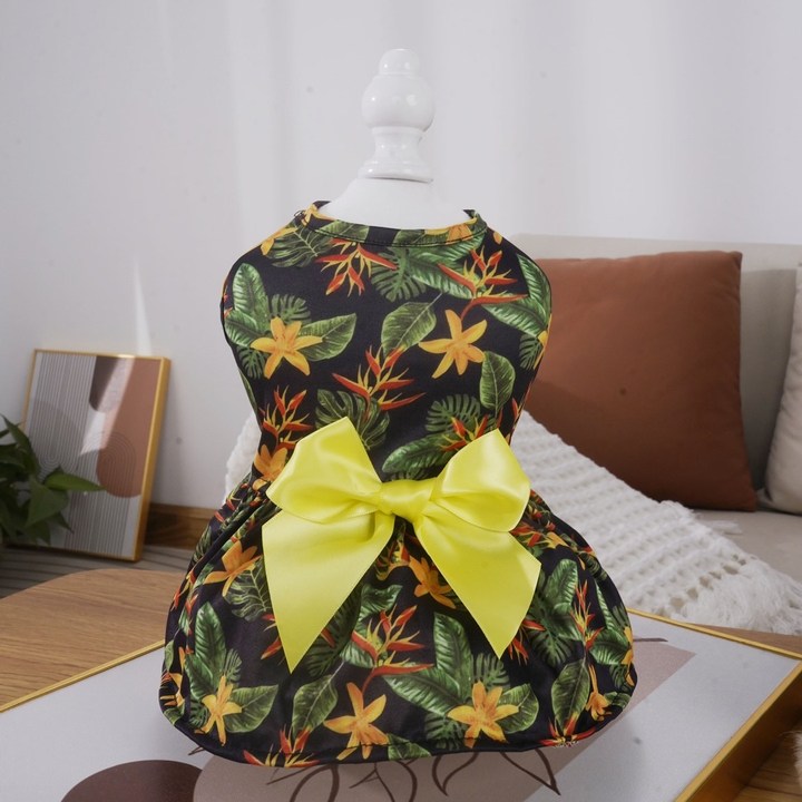 Chenpet New Design Hawaii Holiday Style Pet Apparels Pet Dresses