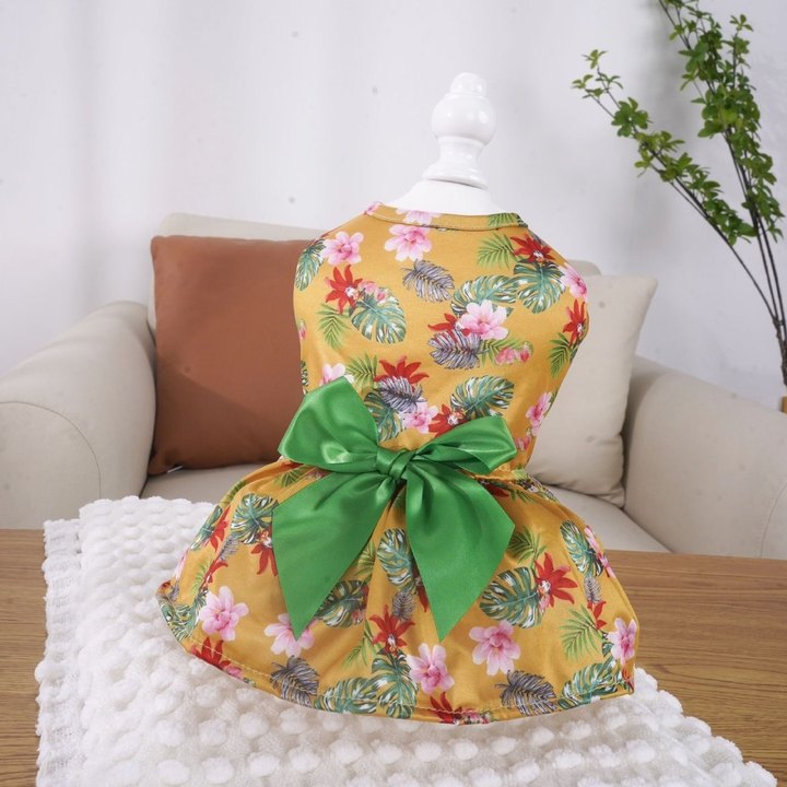 Chenpet New Design Hawaii Holiday Style Pet Apparels Pet Dresses