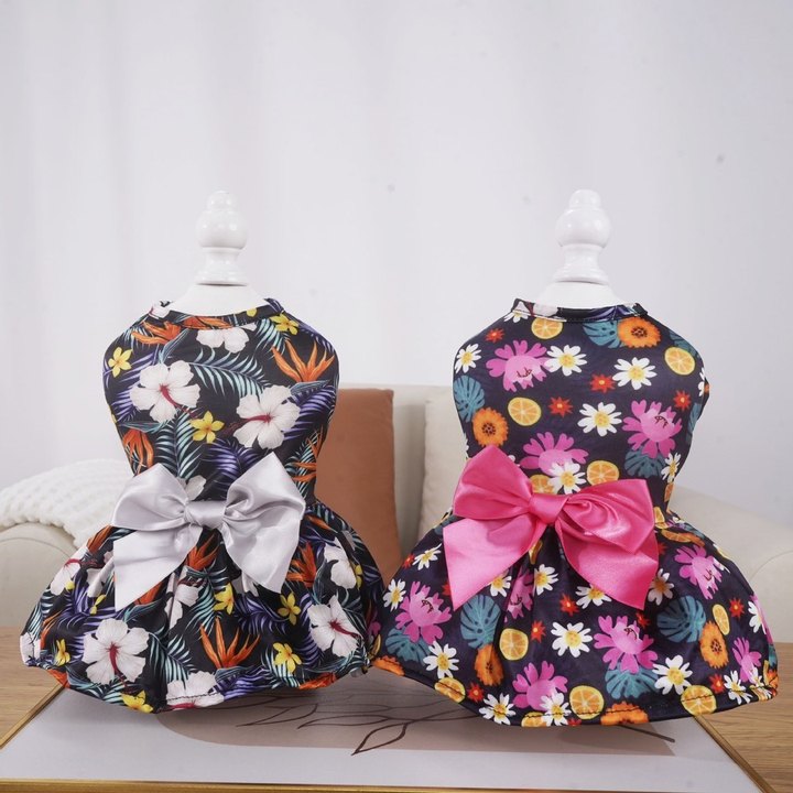 Chenpet New Design Hawaii Holiday Style Pet Apparels Pet Dresses
