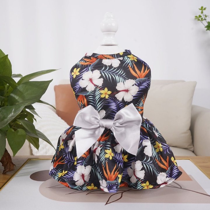 Chenpet New Design Hawaii Holiday Style Pet Apparels Pet Dresses