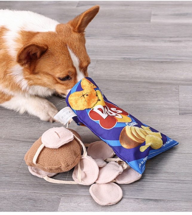 Chenpet Chip Package Design  Polar Fleece Pet Dog Toys