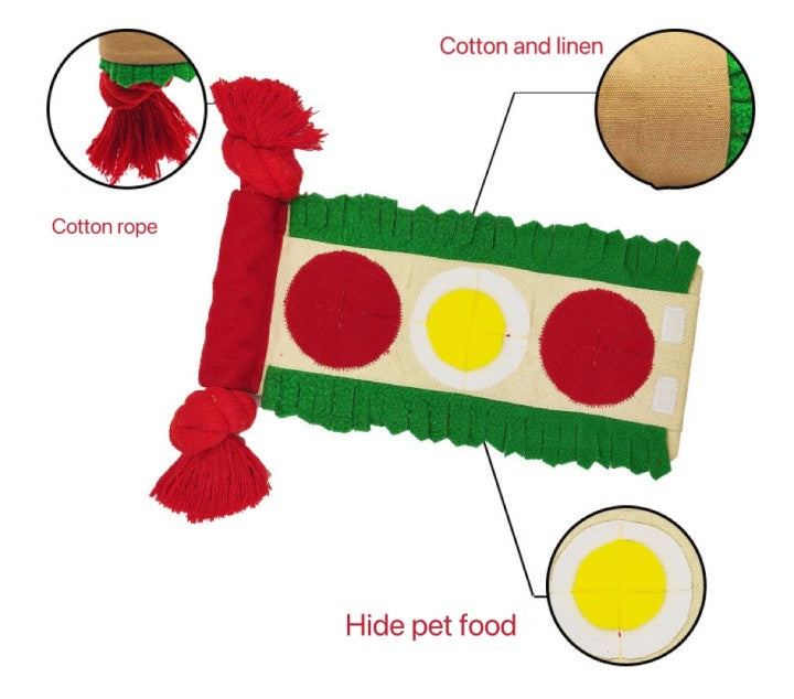Chenpet Foldable Funny Holding Food Pet  Snuffle Mats Dog Toys