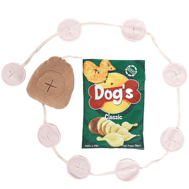 Chenpet Chip Package Design  Polar Fleece Pet Dog Toys