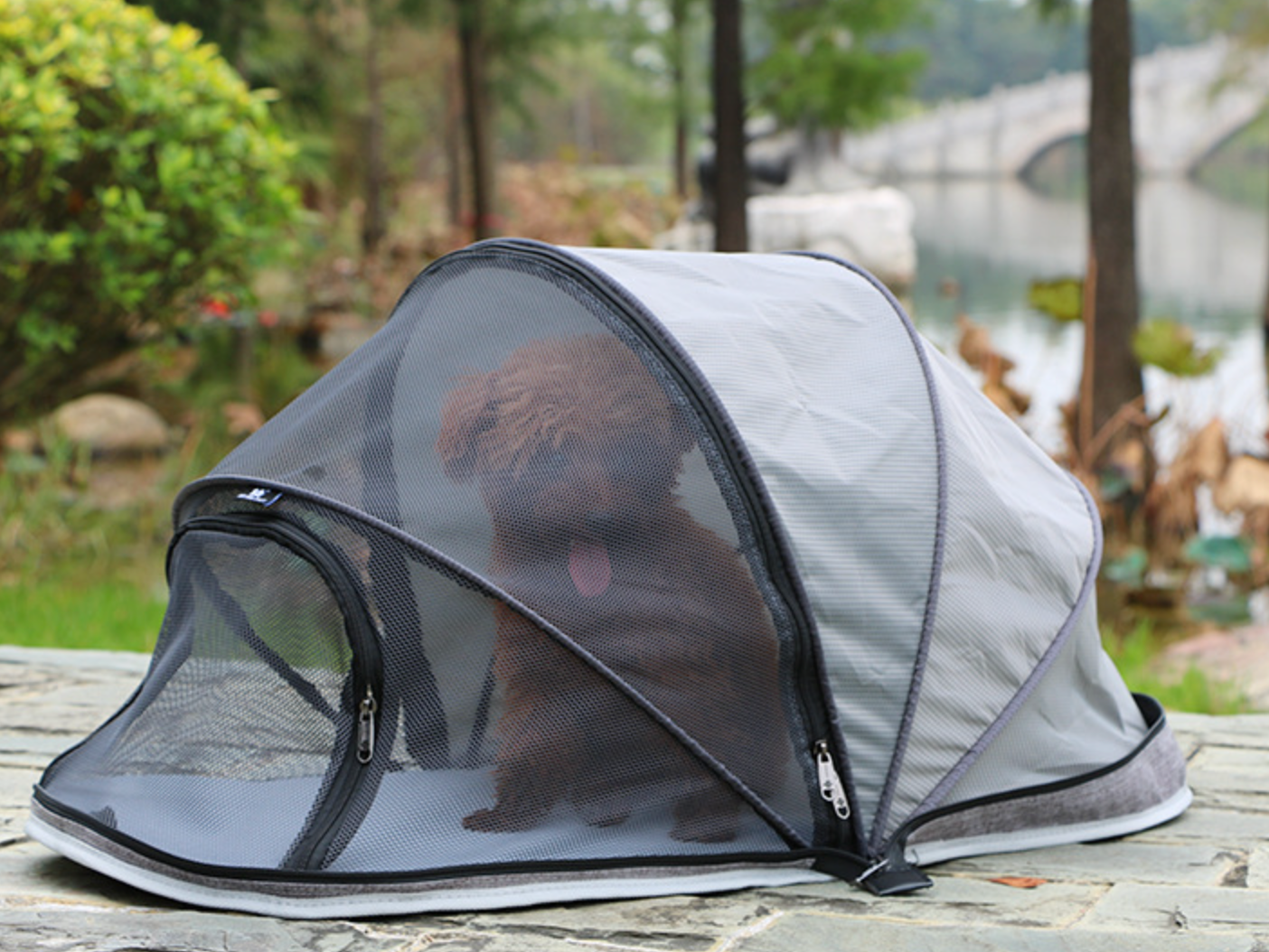 High Quality Breathable Pet Outside Easy Folding Tent