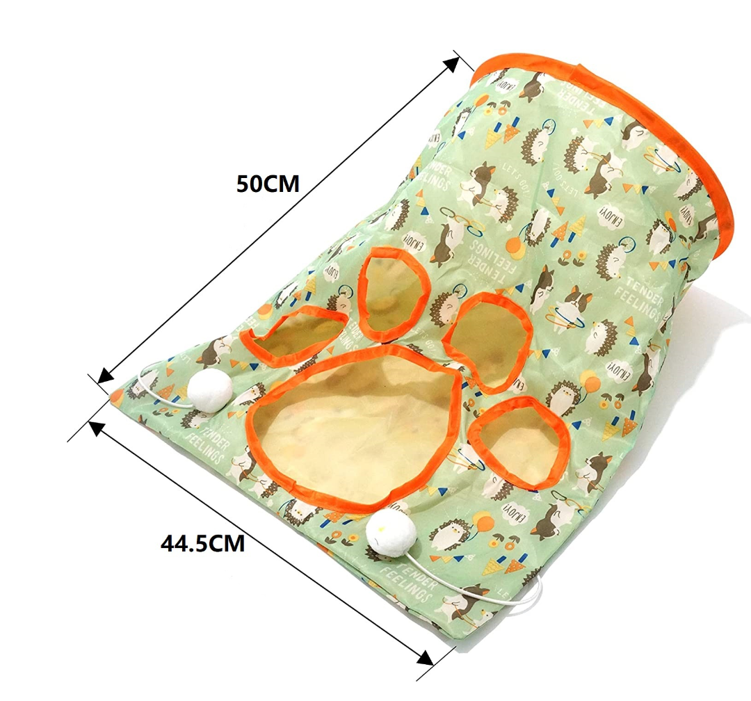 Hot Selling Three-layer Material Cat Tunnels Pet Play Bag With High Quality
