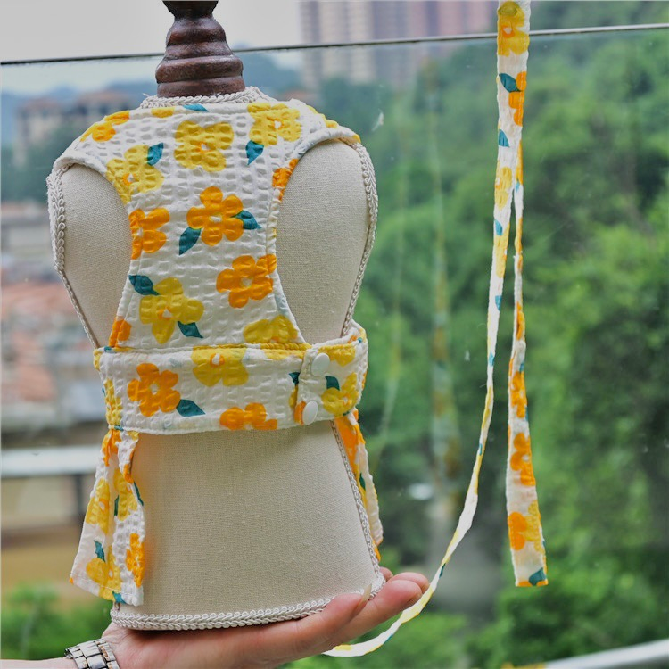 High Quality Printed Cotton Pet Dress Pet Harness