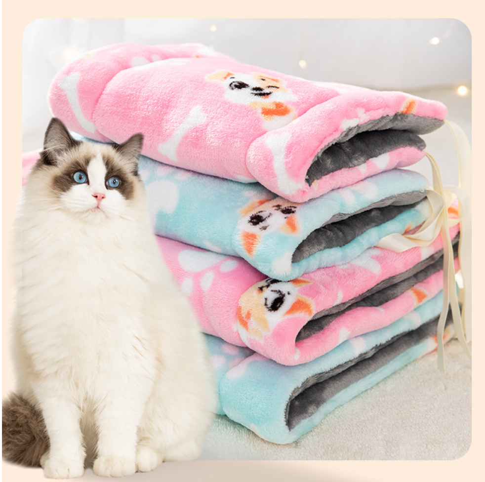 Chen Pet Soft Flannel Customize Pet Mats Fixable Cat Mats