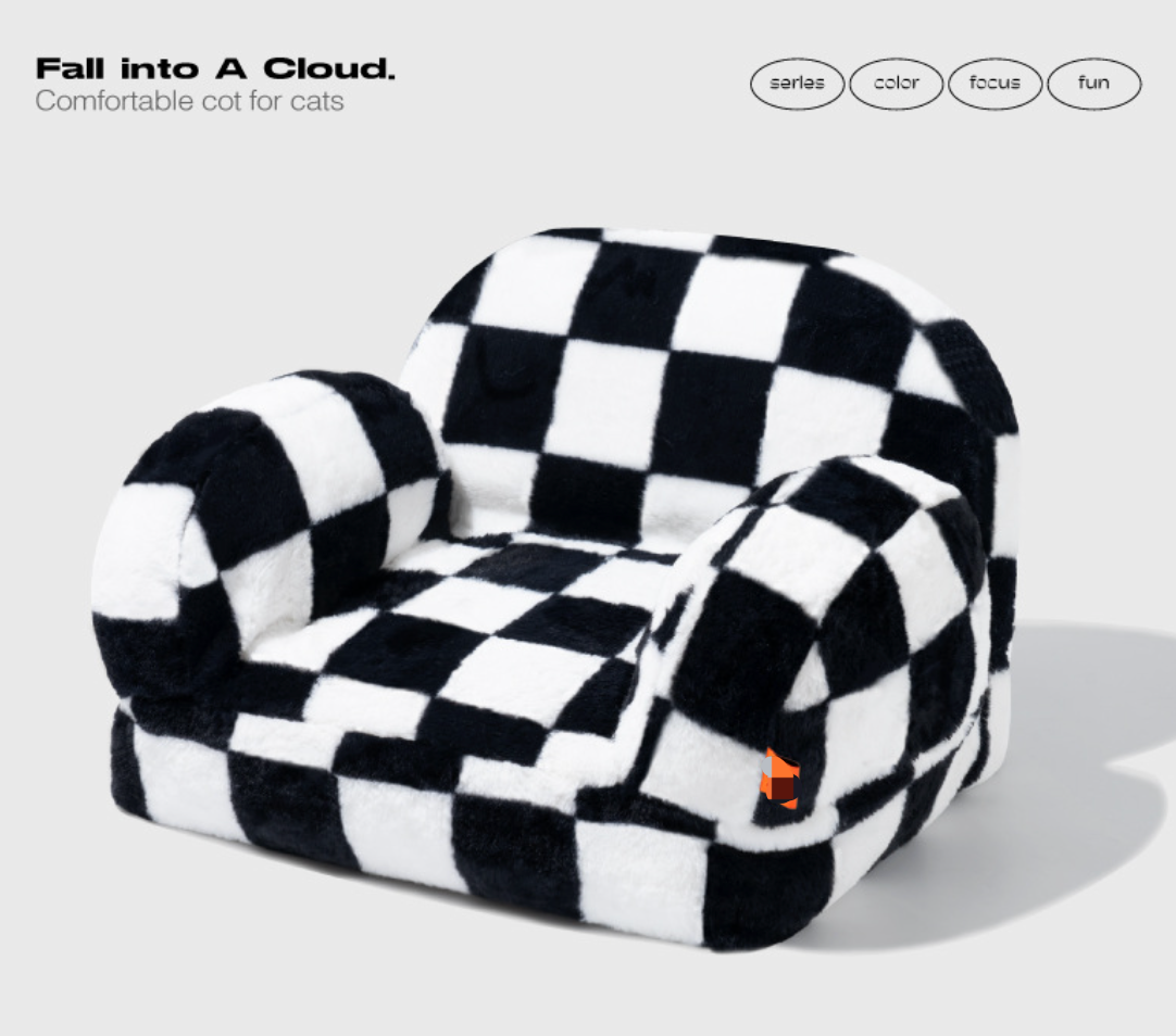 Chenpet New Arrival High Quality  Cat Sofa Easy Clean Velvet Pet Beds