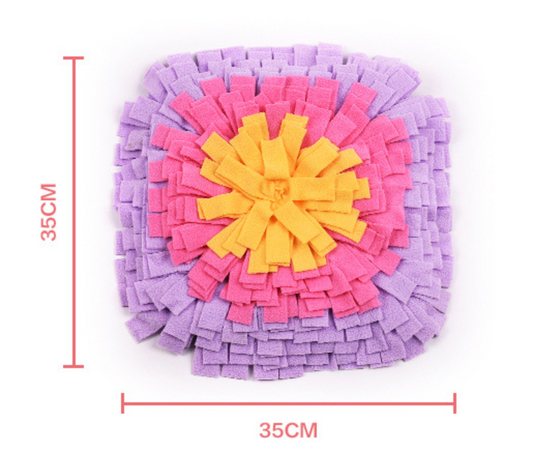 Chenpet Colorful Pet Snuffle Mat Polar Fleece Mats