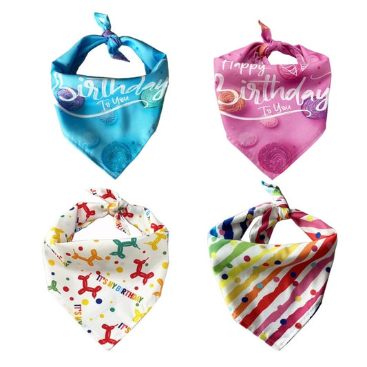 New Design Happy Birthday Party Pet Dog Drool Wipes