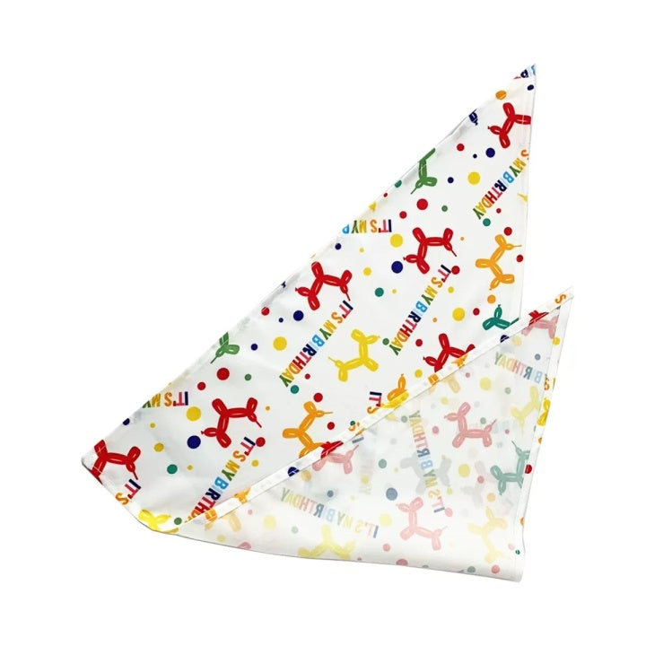 New Design Happy Birthday Party Pet Dog Drool Wipes