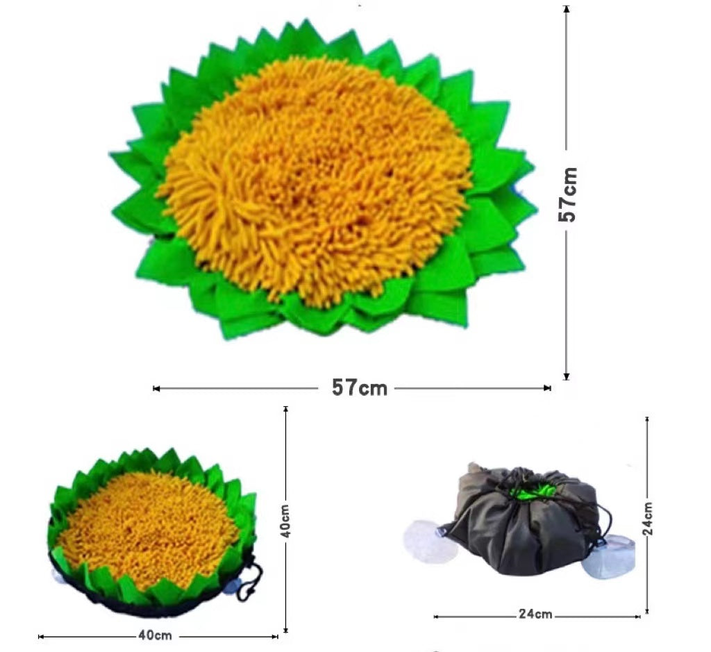 New Design Folding Dog Snuffle Mat Chenille Felt Machine Washable  Toy
