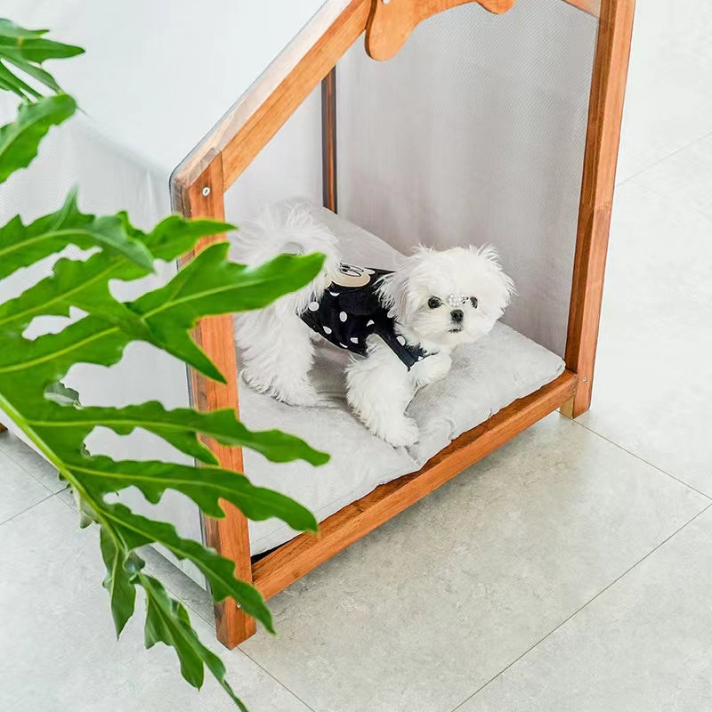 Manufacturer Solid Wooden Pet  Breathable Hose Dog  Durable Bed