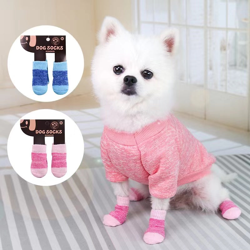 Chenpet Wholesale Christmas Dog Cute  Knit Socks With Socks