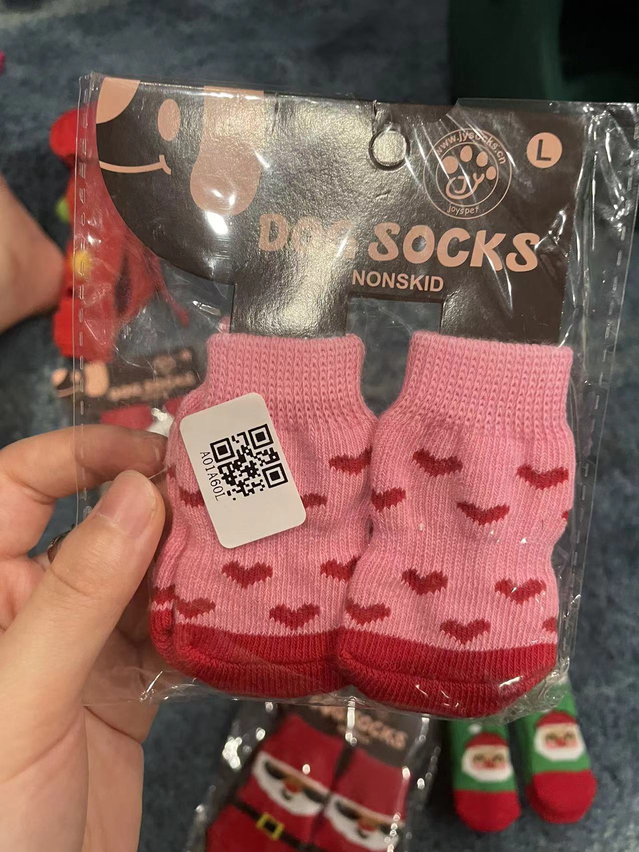 Chenpet Wholesale Christmas Dog Cute  Knit Socks With Socks