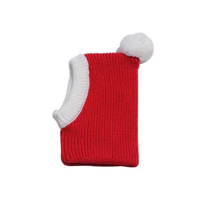 Wholesale Knit Pet Lovely Christmas Knit Red Hat