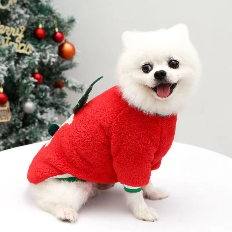 Winter Warm Christmas Pet Cloth Dog Apparel