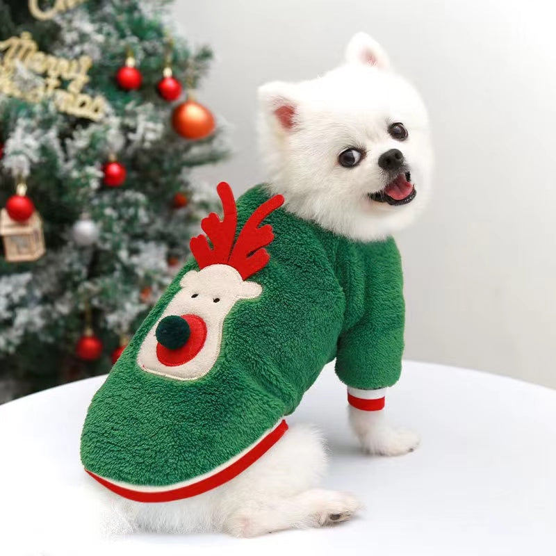 Winter Warm Christmas Pet Cloth Dog Apparel