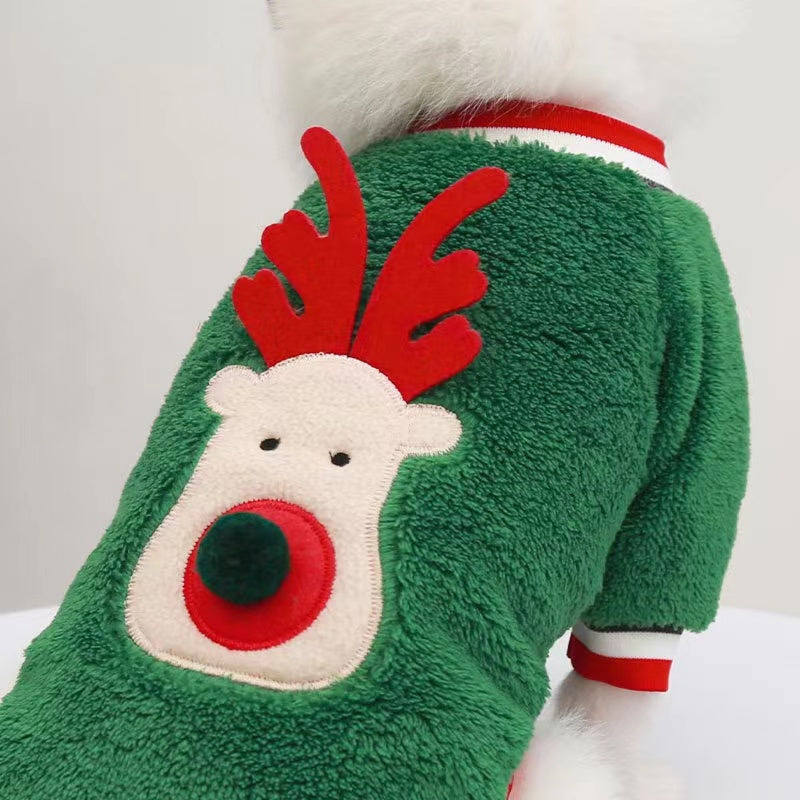 Winter Warm Christmas Pet Cloth Dog Apparel
