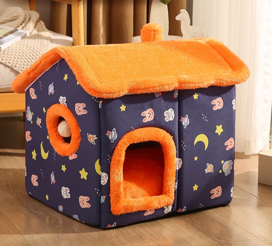 High Quality Winter  Pet Plush Cat House Pet House