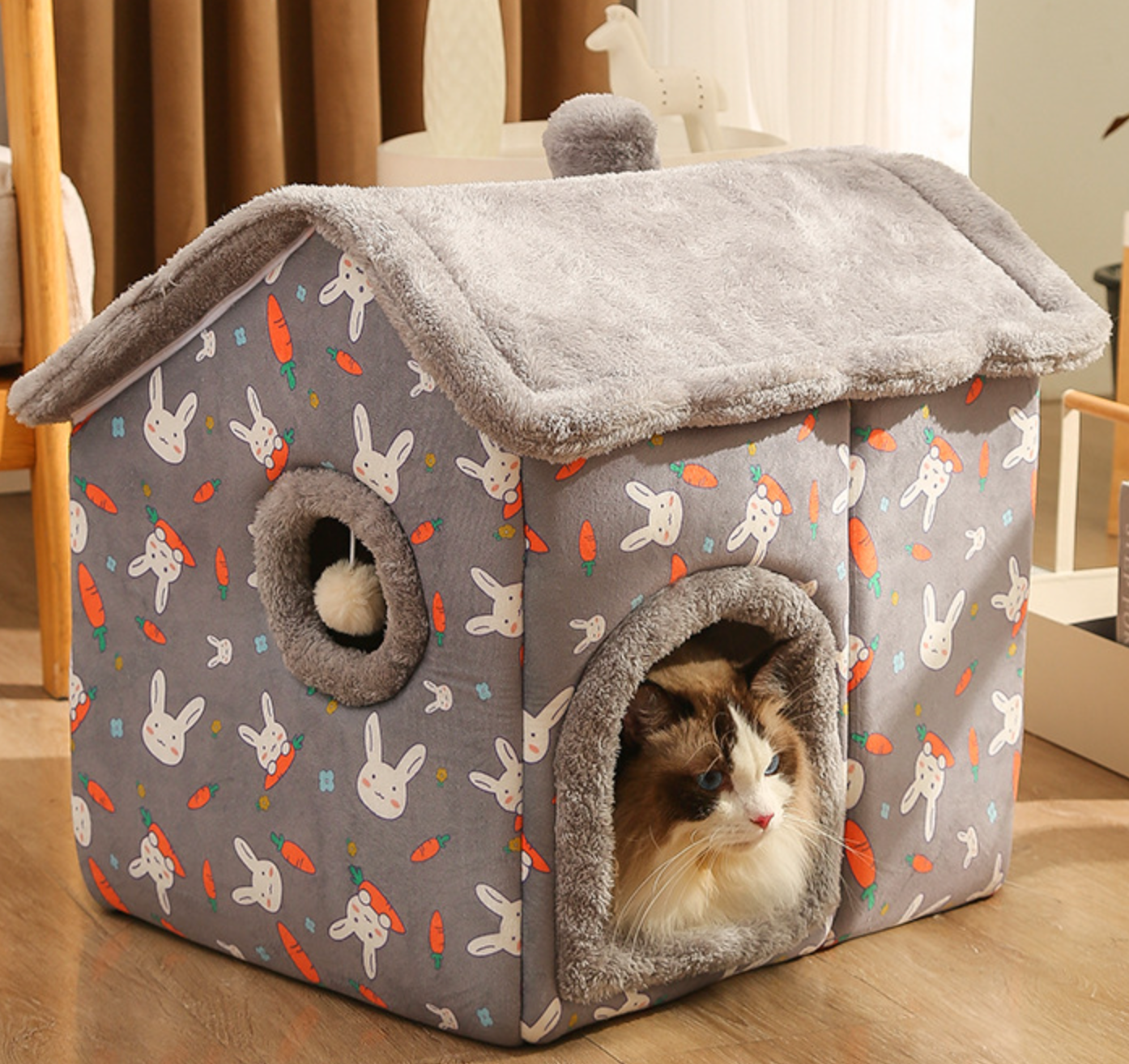 High Quality Winter  Pet Plush Cat House Pet House