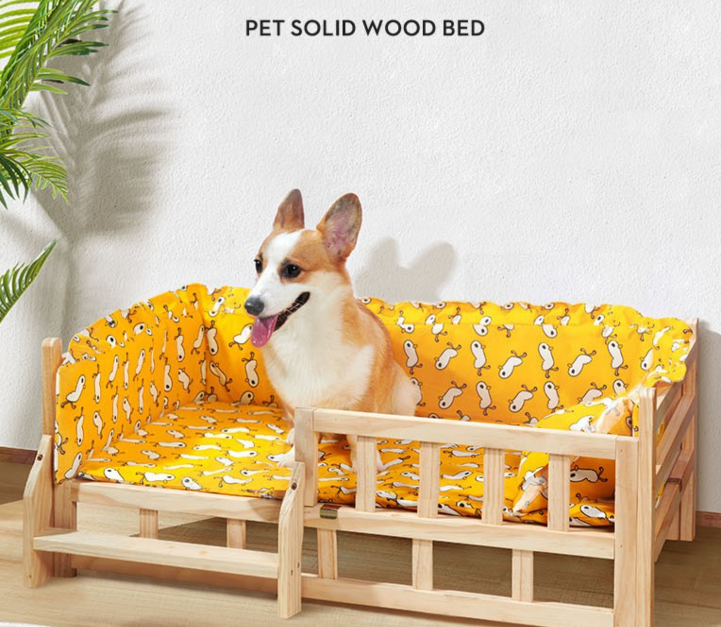 Chen Pet High Quality Solid Wooden Pet Bed Thickness And Toughness Dog Bed